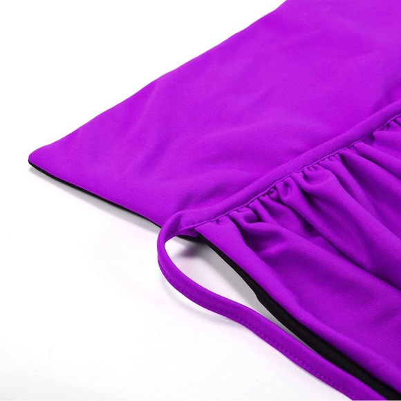 Vampire Cape 55In Costume Adult Collar Halloween Raven Cosplay, Dracula Purple - Picture 2 of 10